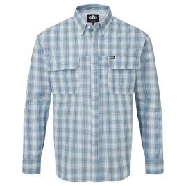 Gill Fishing Camisa Manga Comprida Overton M Blue Chjeck