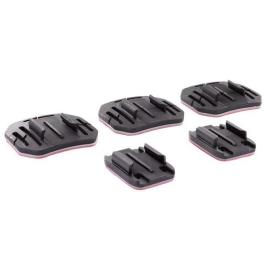 Aee Suportes Adesivos 5 Pcs 2 flat + 3 curved Black