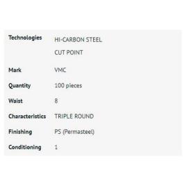 Vmc Anzol Triplo 9650 100 Unidades 6 Permasteel