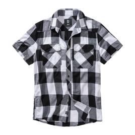 Brandit Camisa Manga Curta Check 5XL White / Black