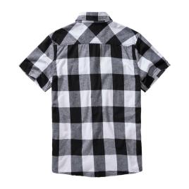 Camisa Manga Curta Check 5XL White / Black