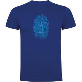 Kruskis Camiseta De Manga Curta Sailor Fingerprint M Royal Blue