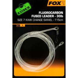 Fluorocarbon Fused Leader Kwik Change Swivel 115 Cm 7 Transparent