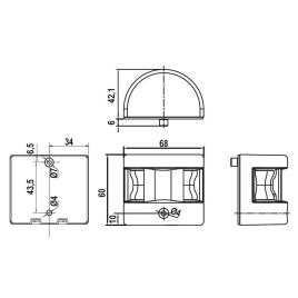Fos Led 12 Masthead One Size Black
