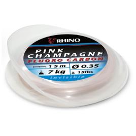 Rhino Fluorocarbono Pink Champagne 15 M 0.450 mm Pink