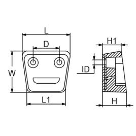 Volvo Gimbal Plate Sx Drive One Size Grey