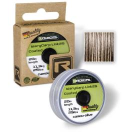 Radical Linha Carpfishing Warycarp Link Coated 20 M 0.650 mm Camou-Olive