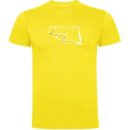 Camiseta De Manga Curta Sailing Dna 3XL Yellow