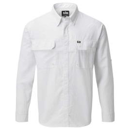 Gill Fishing Camisa Manga Comprida Overton S White