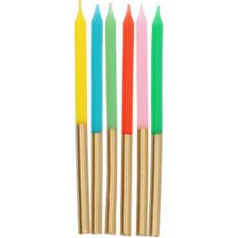 Velas Retro Metálicas 10cm