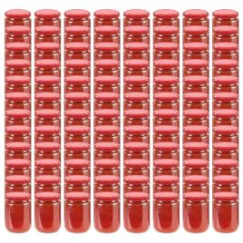 Frasco  Vidro Tampas Vermelhas (Capacidade: 0.23L - Vidrio - 6.5x9 cm)