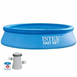 Piscina Insuflável  Redonda Easy Set com bomba de filtro (1.250 L - PVC - 244x244x61 cm)