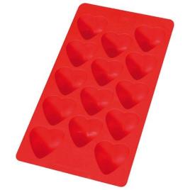 Molde Silicone Lékué para Gelo Coração - Vermelho