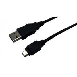 CU0015 CABO USB 2.0 TIPO A M PARA TIPO MINI USB 2.0 M PRETO 3M