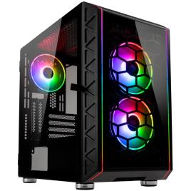 Caixa Micro-ATX Kolink Citadel Glass SE ARGB Preta Vidro Temperado