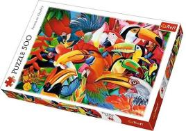 Puzzle Aves Coloridas 500 peças