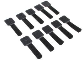 Abraçadeiras de Parede LTC Wall Preto (Pack 10)