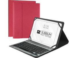 Capa Teclado Universal 10.1  Pro Vermelho