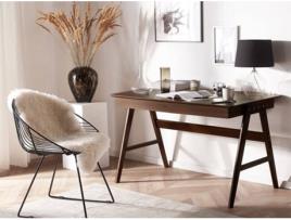Secretária BELIANI Sheslay Castanho escuro (120x70cm - MDF)
