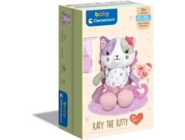 Peluche com Mordedor CLEMENTONI Baby Gatinha Katy (Idade Mínima: 1 Ano)