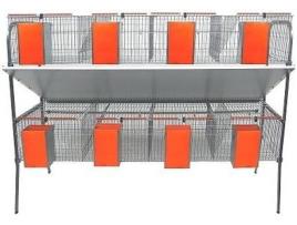 Gaiola para Coelhos GÓMEZ Y CRESPO (Laranja - 204x63x150cm)