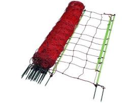 Rede de Vedação para Galinhas e Animais de Quinta  (Vermelho - 1.20x50m)