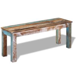 Banco 110x35x45 cm madeira reciclada maciça