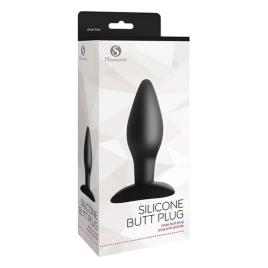 Plug Anal S Pleasures Preto (4,5 cm)
