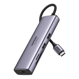 Hub Usb-c 6-in-1 Cm512  Cinza