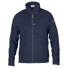 Fjällräven Moletom Com Zíper Buck M Dark Navy