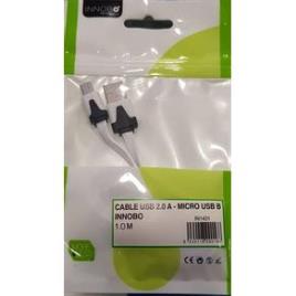 CABLE PLANO USB 2.0 A - MICRO USB B INNOBO 1MT - IN-11020196