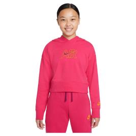 Capuz Sportswear Air French Terry Crop M Rush Pink / Sangria / Dark Sulfur