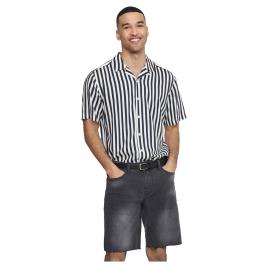 Camisa Manga Curta Wayne Life Viscose S Dress Blues