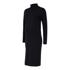 Vestido De Gola Enrolado Manga Comprida Para Maternidade Sia Jersey XL Black