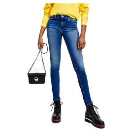 Jeans Nora Mid Rise Skinny 34 New Niceville Mid Blue Stretch