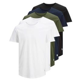 Camiseta Noa Crew 5 Unidades S White / Detail White / Black / Navy / Forest