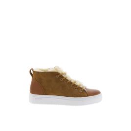 Blackstone Sapatos Femininos Blackstone Mid Sneaker-fur EU 40 Brown