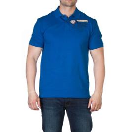 Camisa Polo De Manga Curta Wells L Classic Blue