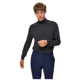 Selected Casaco Berg L Antracit / Detail Melange