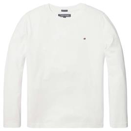 Camiseta De Manga Comprida Basic Knit 10 Years Bright White