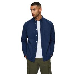 Camisa Manga Comprida Regrick Oxford Flex S Moonlit Ocean