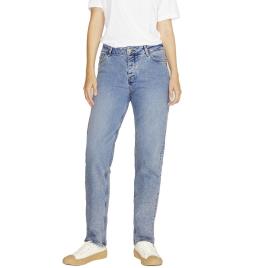 Jeans Cintura Média Seoul Straight 31 Light Blue Denim