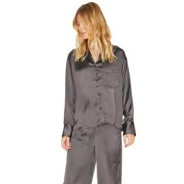 Camisa Manga Comprida Eva Comfort Satin XL Asphalt