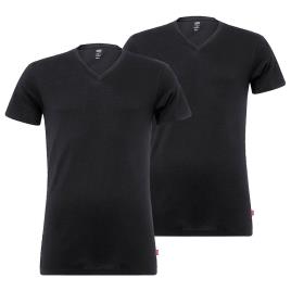Levi´s ® Camiseta De Gola V 2 Unidades L Jet Black