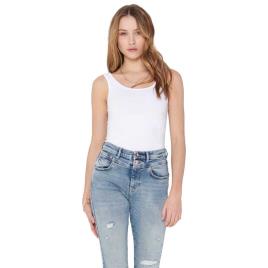 Camiseta Sem Mangas Live Love Life Long XL White