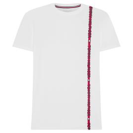 Camisa Logo Stripe M White