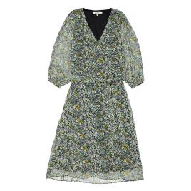 Vestido Curto Allover Floral Print XL Powder Blue