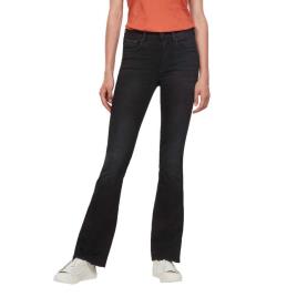 Jeans 3301 High Waist Flare 26 Jet Black