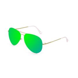 Oculos Escuros San Diego Green Flat / Gold Metal / CAT3 Green Flat / Gold Metal