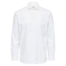 Camisa Manga Comprida Ethan Cut Away Slim M Bright White